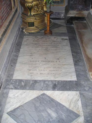 Luca Antonio Virili, Grabmal S. Maria in Aquiro, Inschrift