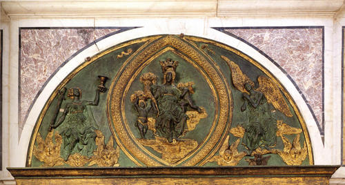 Innozenz VIII., Grabmal S. Pietro in Vaticano, Lünette