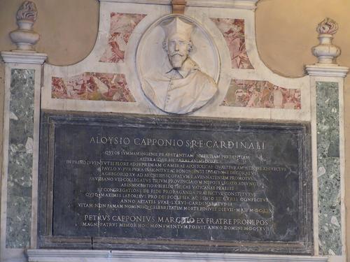 Luigi Capponi, Grabmal S. Lorenzo in Lucina, Gesamtansicht Detail