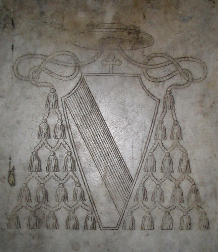 Marcantonio Ansidei, Grabmal S. Agostino, Wappen der Bongiovanni