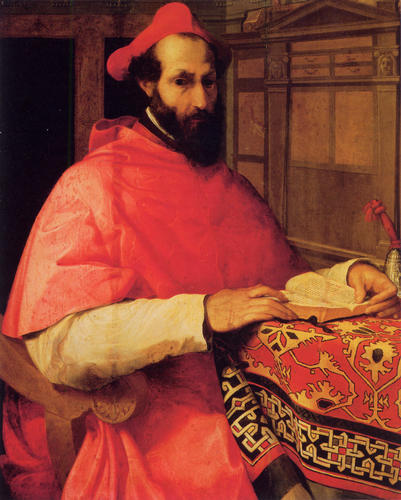 Kardinal Marcello Cervini degli Spannocchi (Jacopino del Conte)