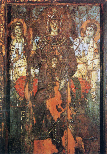 Marco Sittico Altemps, Grabmal in S. Maria in Trastevere, Altarbild, genannt Madonna della Clemenza