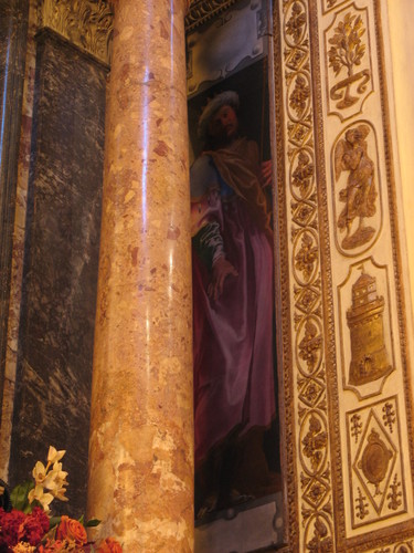 Marco Sittico Altemps, Grabmal in S. Maria in Trastevere, Fresko rechts vom Altar: König Salomo