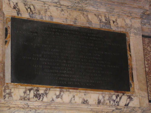Michele Bonelli, Grabmal S. Maria sopra Minerva, Inschrift