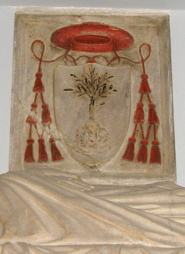 Alessandro Oliva Sassoferrato, Grabmal S. Agostino, Wappen