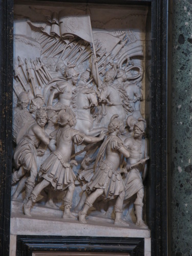 Paul V., Grabmal S. Maria Maggiore, Relief unten links