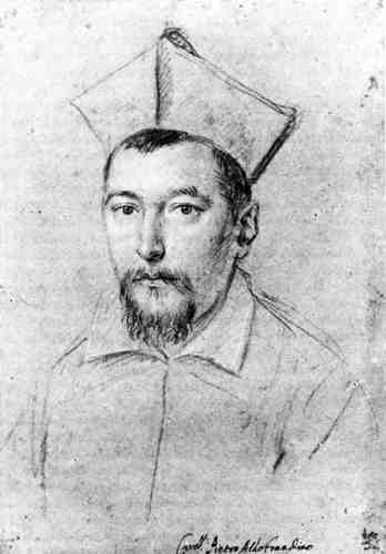 Pietro Aldobrandini, Porträt, Zeichnung