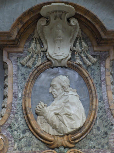 Pietro Marcellino Corradini, Grabmal S. Maria in Trastevere, Portrait