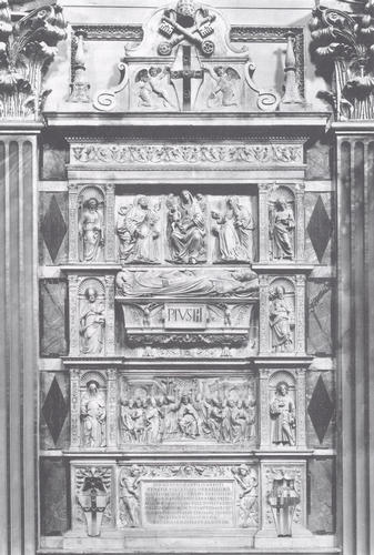 Pius III., Grabmal S. Andrea della Valle, Gesamtansicht
