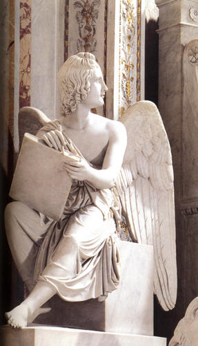 Pius VII., Grabmal S. Pietro in Vaticano, Engel links