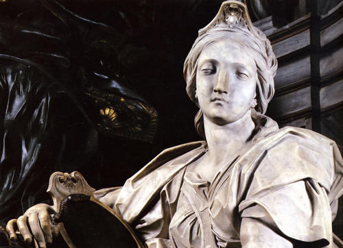 Alexander VIII., Grabmal S. Pietro in Vaticano, Prudentia Detail
