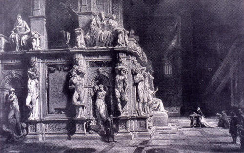 Julius II., Rekonstruktion Grabmal (Poliaghi)