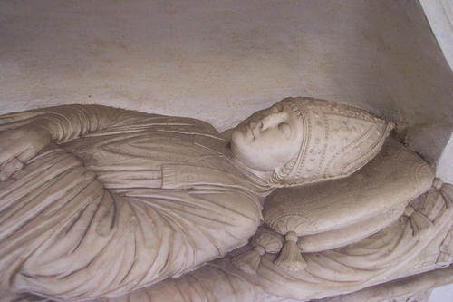 Giovanni Giacomo Schiaffenati, Grabmal S. Agostino, Liegefigur Detail