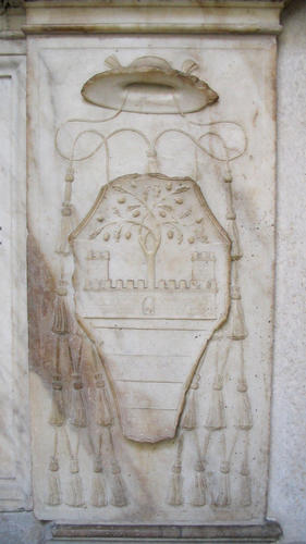 Giovanni Giacomo Schiaffenati, Grabmal S. Agostino, Wappen