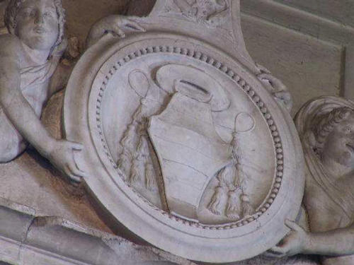 Antonio Giacopo Venier, Grabmal S. Clemente, Wappen