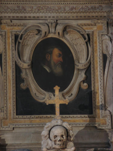 Vincenzo Giustiniani, Grabmal S. Maria sopra Minerva, Porträt