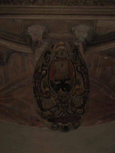 Vincenzo Giustiniani, Grabmal S. Maria sopra Minerva, Wappen